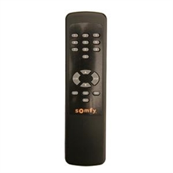 ir somfy remote channel held hand