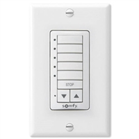 Somfy DecoFlex 5 Channel RTS Wirefree Wall Switch White 1810813