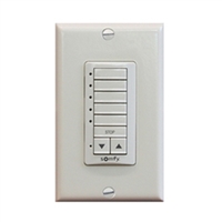 Somfy DecoFlex 5 Channel RTS Wireless Ivory Wall  Switch  1810814