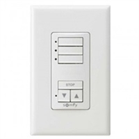 Somfy DecoFlex 3 Channel RTS Wireless Wall Switch  White 1811071